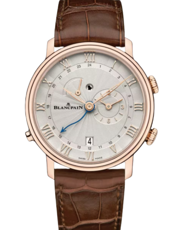 Blancpain Villeret Réveil GMT Red Gold 40.3mm Opaline Dial 6640 3642 55B