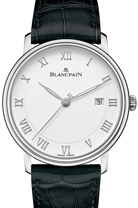 Blancpain Villeret Ultraplate Steel White Dial 6651 1127 55B