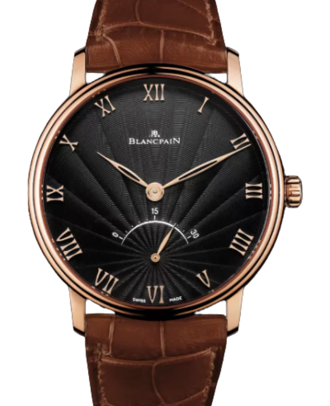 Blancpain Villeret Ultraplate Red Gold 40mm Black Dial 6653 3630 55B