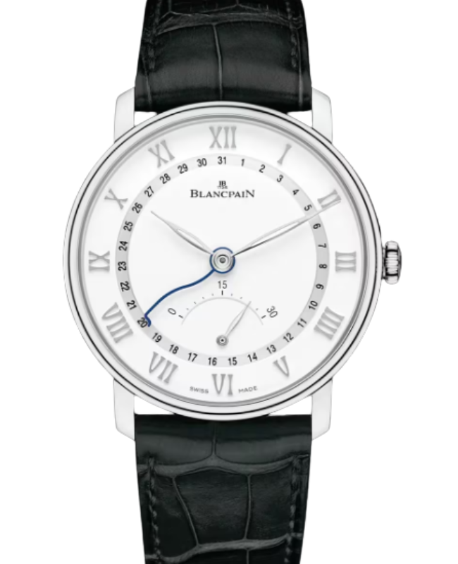 Blancpain Villeret Ultraplate Steel 40mm White Dial 6653Q 1127 55B