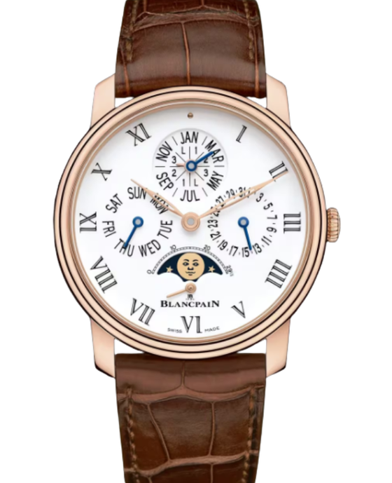 Blancpain Villeret Quantième Perpétuel 8 Jours Red Gold 42mm White Dial 6659 3631 55B