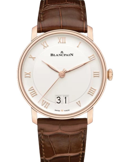 Blancpain Villeret Grande Date Red Gold 40mm Opaline Dial 6669 3642 55B