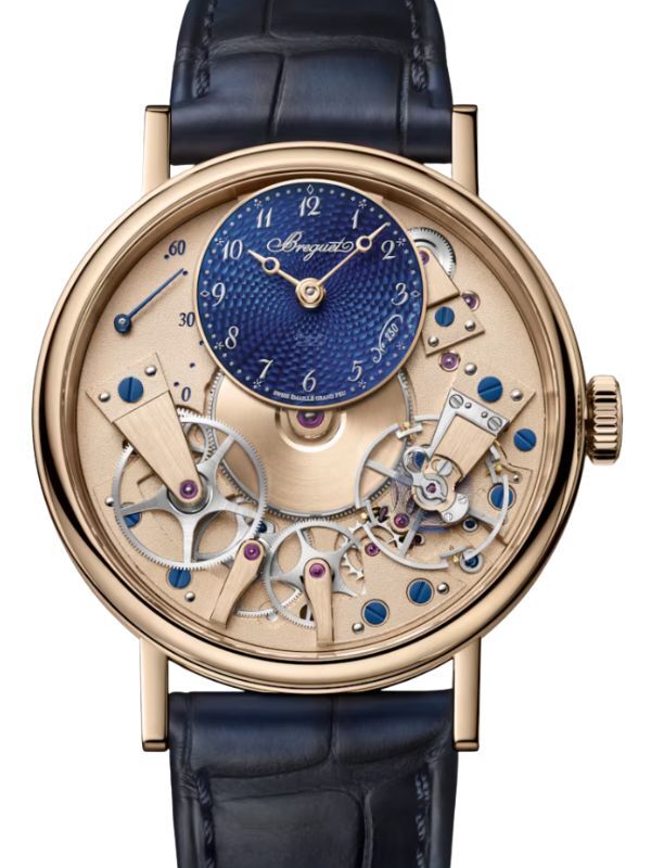 Breguet Tradition Seconde Rétrograde 7035 Breguet Gold 38mm Blue Dial 7035BH/H2/9V6