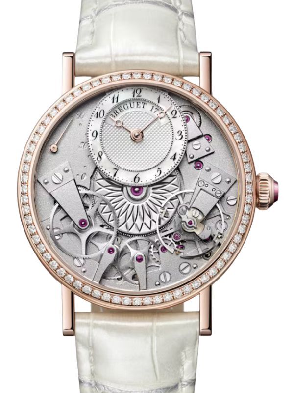 Breguet Tradition 7038 Rose Gold 37mm White Mother of Pearl Dial 7038BR/18/9V6 D00D