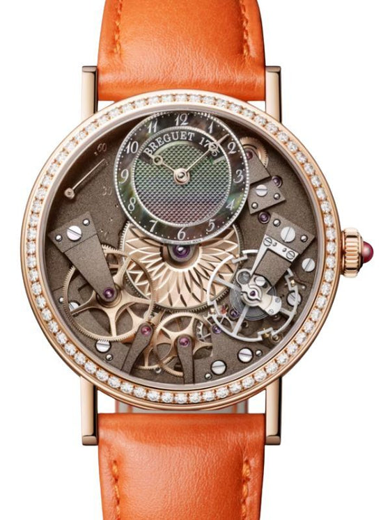 Breguet Tradition 7038 Rose Gold 37mm Tahitian Mother of Pearl Dial 7038BR/CT/3V6 D00D