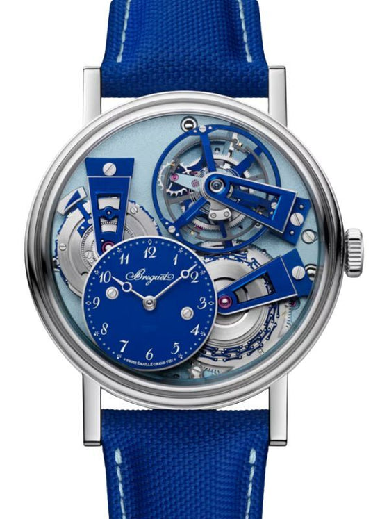 Breguet Tradition Tourbillon 7047 Platinum 41mm Blue Dial 7047PT/YY/5ZU SL