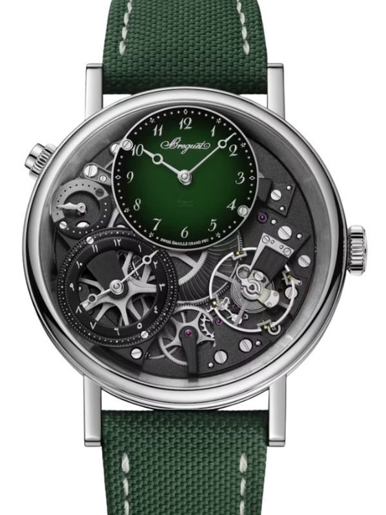 Breguet Tradition GMT 7067 Platinum 40mm Green Dial 7067PT/NM/5W601
