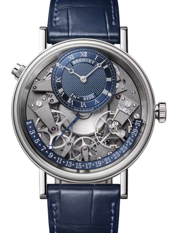 Breguet Tradition Quantième Rétrograde 7597 White Gold 40mm Blue Dial 7597BB/GY/9WU