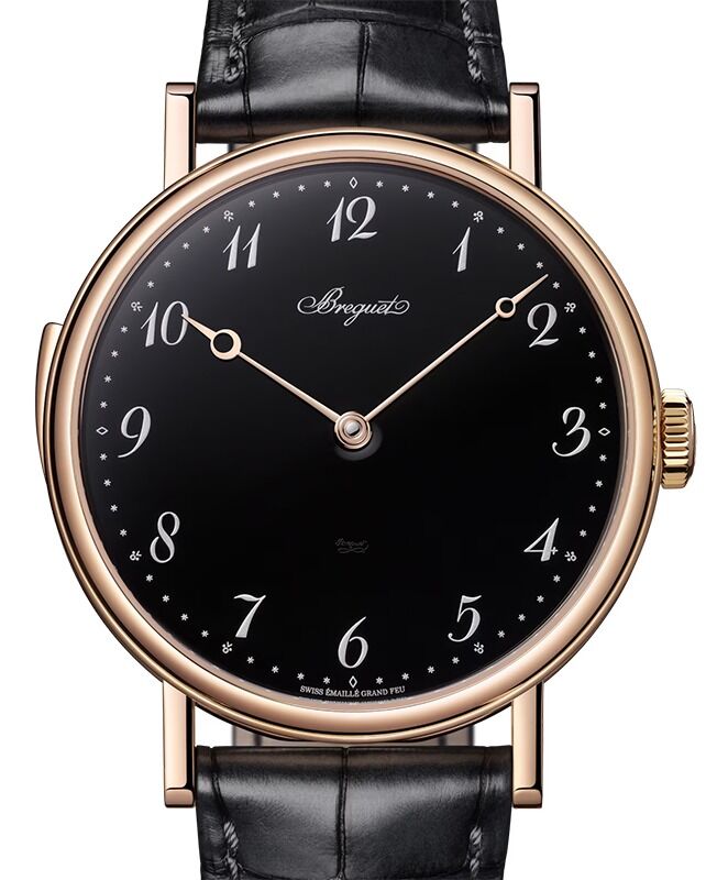 Breguet Classique Repetition Minutes 7637 Rose Gold 42mm/Leather Black Dial 7637BR/2N/9ZU