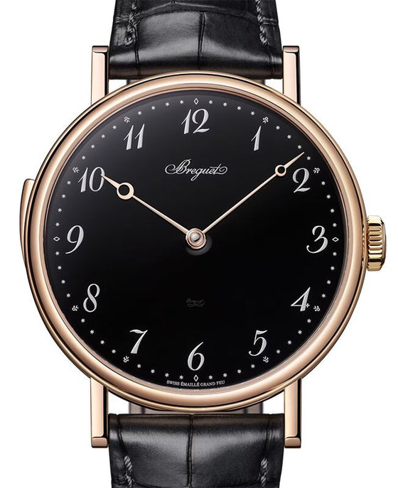 Breguet Classique Repetition Minutes 7637 Rose Gold 42mm/Leather Black Dial 7637BR/2N/9ZU