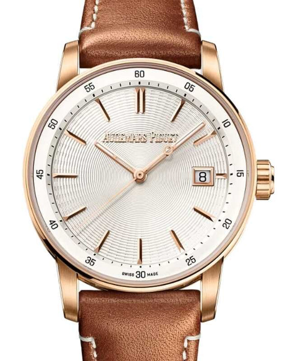 Audemars Piguet Code 11.59 Selfwinding Pink Rose Gold 38mm Silver Gray Dial 77410OR.OO.A402VE.01