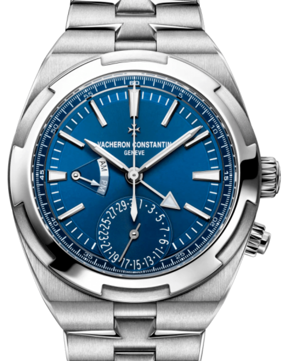 Vacheron Constantin Overseas Dual Time Stainless Steel Blue Index Dial 7900V/110A-B334