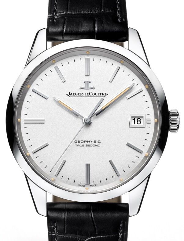 Jaeger-LeCoultre Calibre 770 Geophysic True Second 8018420 Silver Index Stainless Steel Leather 39.6mm Automatic