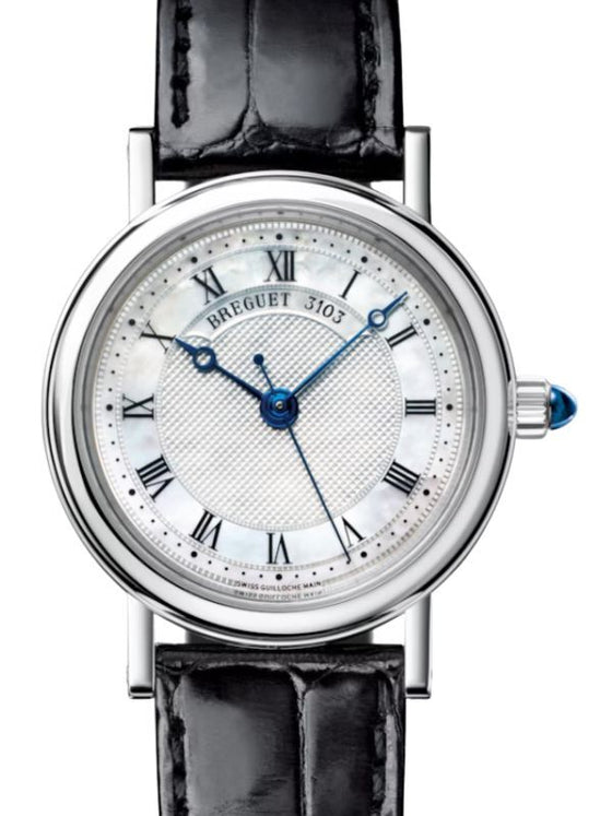 Breguet Classique 8067 White Gold 30mm White Mother of Pearl Dial 8067BB/52/964