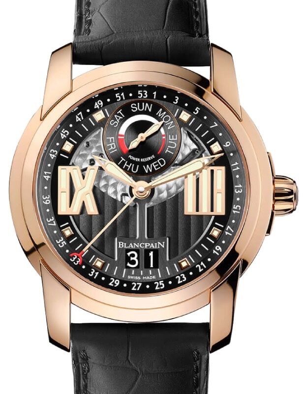 Blancpain L-Evolution Semainier Grande Date 8 Jours Rose Gold 43.5mm Black Multi-Layered Dial 8837 3630 53B