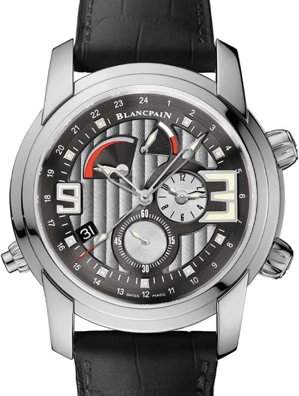 Blancpain L-Evolution Reveil GMT Alarm Stainless Steel 43.5mm Black Multi-Layered Dial 8841 1134 53B