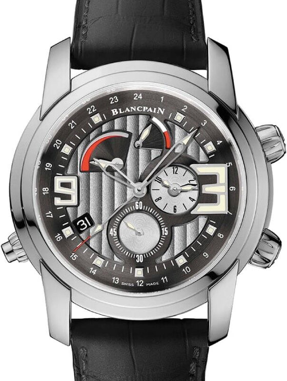 Blancpain L-Evolution Reveil GMT Alarm Stainless Steel 43.5mm Black Multi-Layered Dial 8841 1134 53B