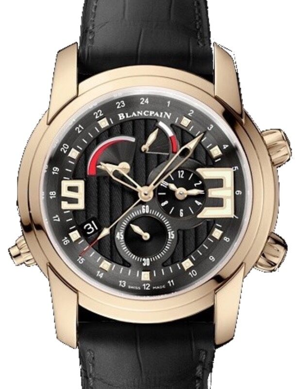 Blancpain L-Evolution Reveil GMT Alarm Rose Gold 43.5mm Black Multi-Layered Dial 8841 3630 53B