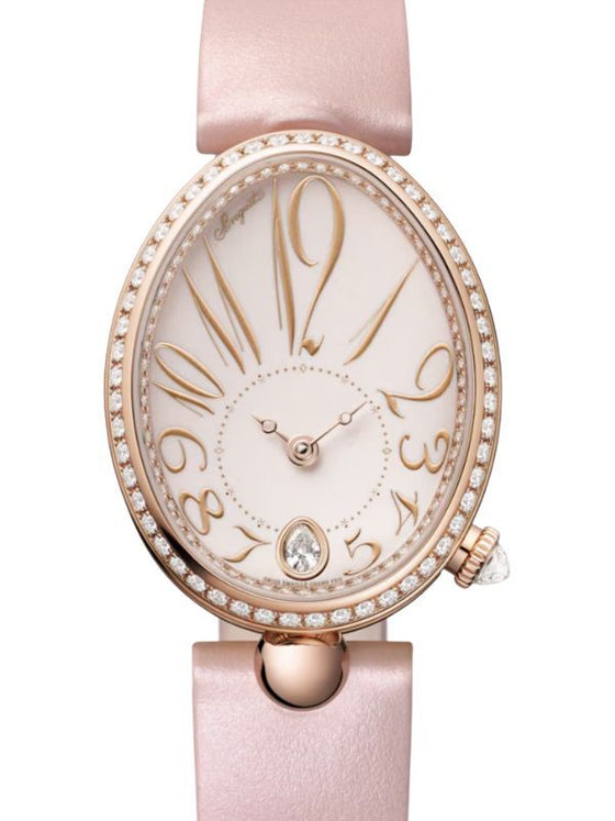 Breguet Reine de Naples 8918 18K Rose Gold Diamond Pink “Grand Feu” Dial 8918BR/2C/364 D00D