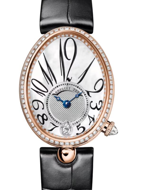 Breguet Reine de Naples 8918 Rose Gold Diamond White Mother of Pearl Dial 8918BR/58/964 D00D 3L