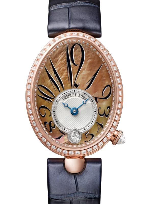 Breguet Reine de Naples 8918 18K Rose Gold Diamond Rhodiage Dial 8918BR/5T/964 D00D 3L