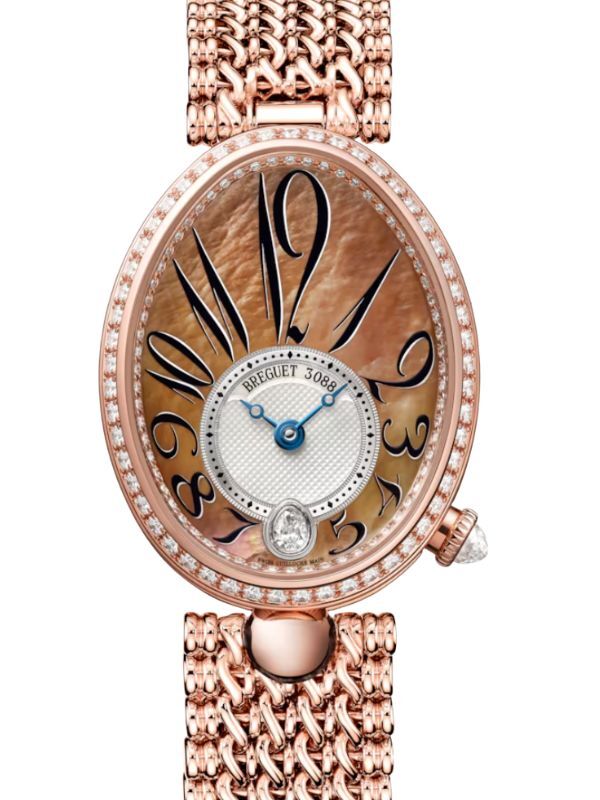 Breguet Reine de Naples 8918 18K Rose Gold Diamond Rhodiage Dial 8918BR/5T/J20 D000
