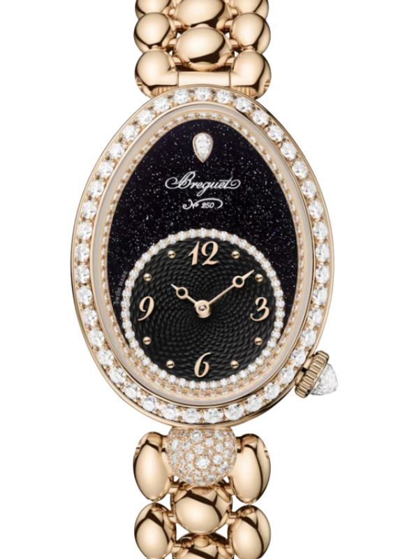 Breguet Reine de Naples 8925 Breguet Gold Diamond Black Dial 8925BH/4N/J40 D0
