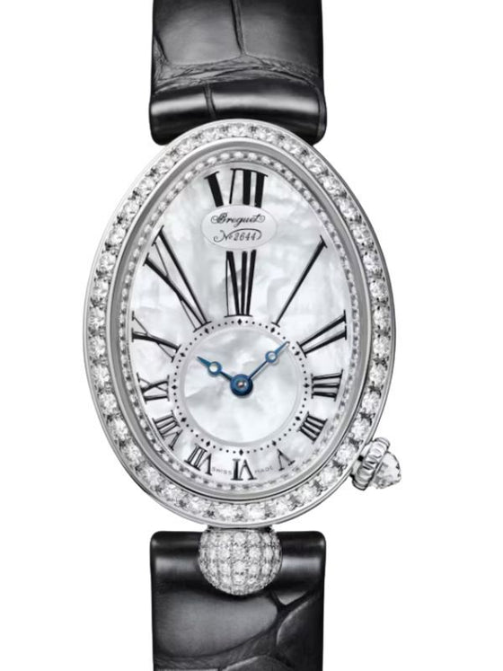 Breguet Reine de Naples 8928 White Gold Diamond White Mother of Pearl Dial 8928BB/51/944 DD0D 3L
