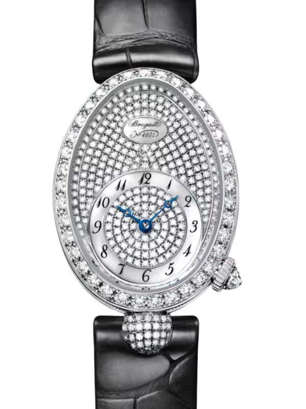 Breguet Reine de Naples 8928 White Gold Diamond White Mother of Pearl Dial 8928BB/8D/944 DD0D 3L