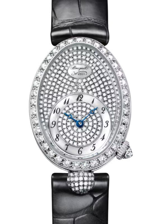 Breguet Reine de Naples 8928 White Gold Diamond White Mother of Pearl Dial 8928BB/8D/944 DD0D 3L