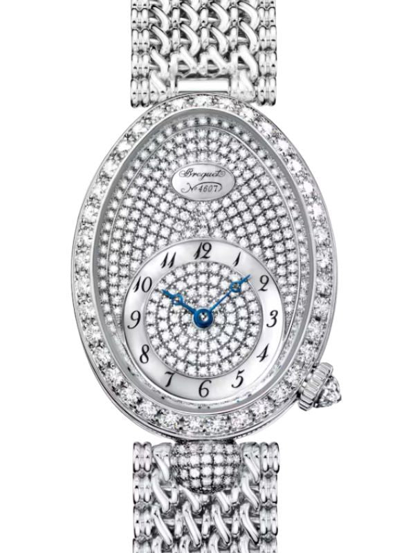 Breguet Reine de Naples 8928 White Gold Diamond White Mother of Pearl Dial 8928BB/8D/J20 DD00