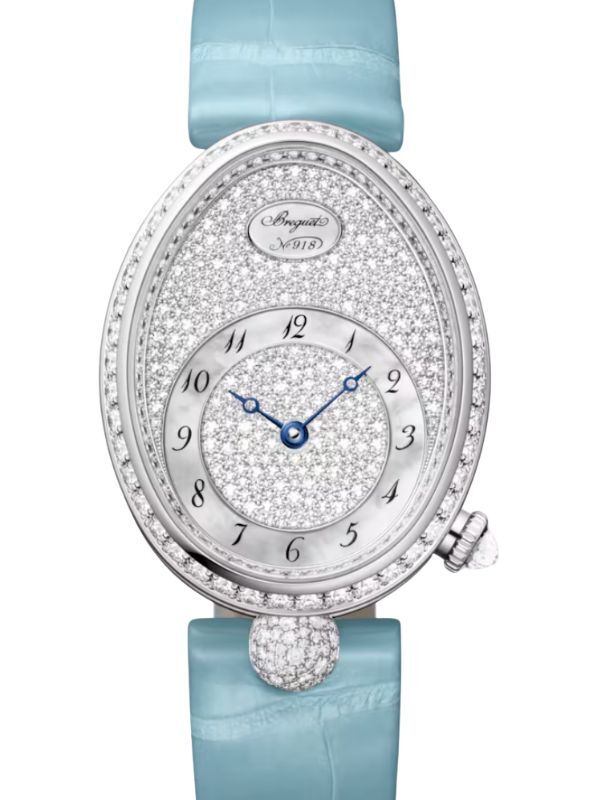 Breguet Reine de Naples 8938 18K White Gold Diamond White Mother of Pearl Dial 8938BB/8D/964 DD0D