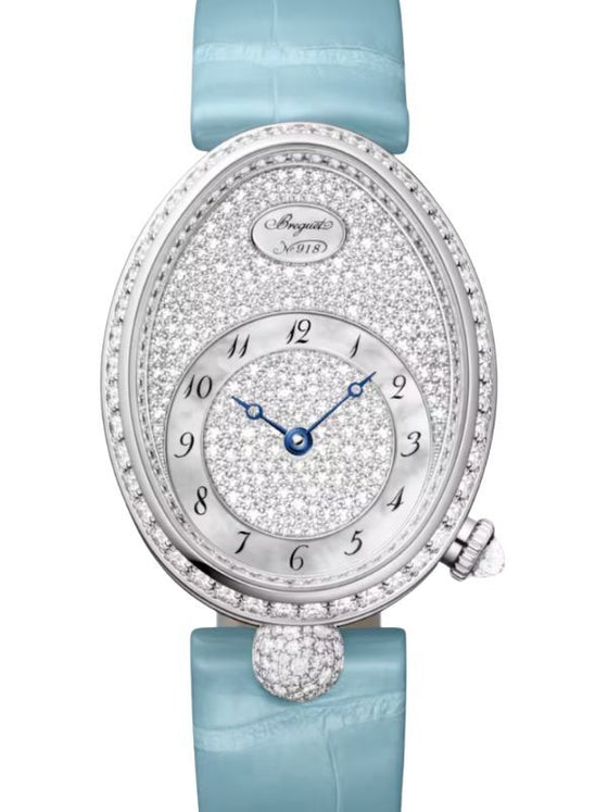 Breguet Reine de Naples 8938 18K White Gold Diamond White Mother of Pearl Dial 8938BB/8D/964 DD0D