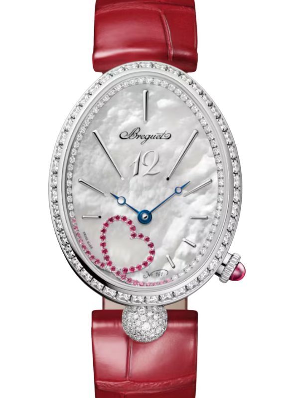 Breguet Reine de Naples 9915 18K White Gold Diamond White Mother of Pearl Dial 9915BB/58/964 D0