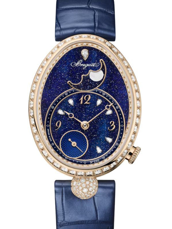 Breguet Reine de Naples Phase de Lune 9935 18K Breguet Gold Diamond Blue Dial 9935BH/4Y/964 D0