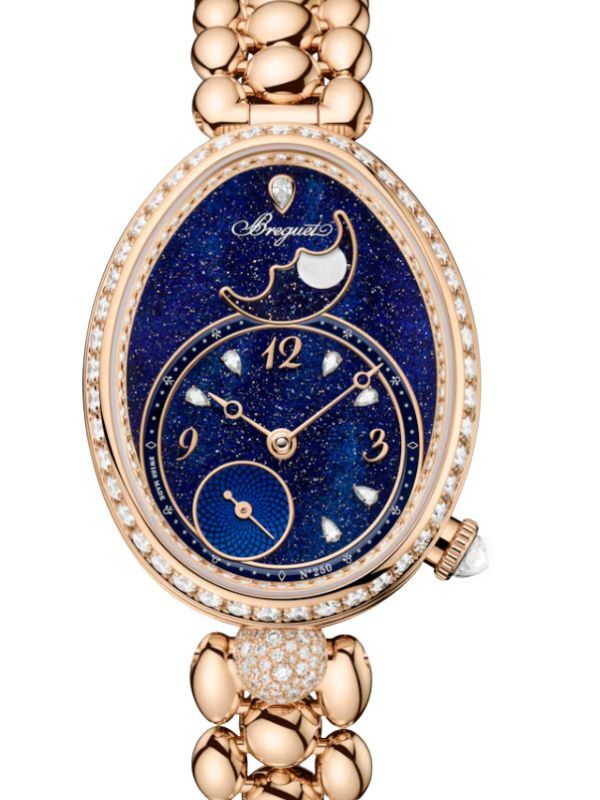 Breguet Reine de Naples Phase de Lune 9935 Breguet Gold Diamond Blue Dial 9935BH/4Y/J40 D0