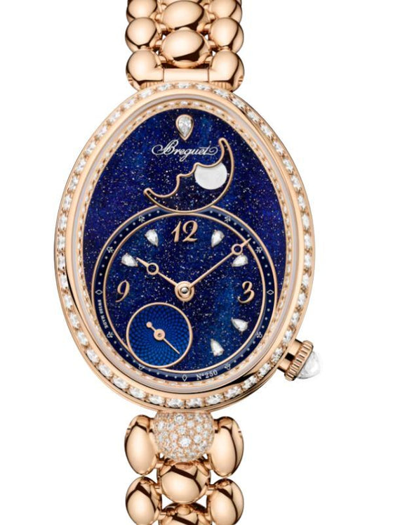 Breguet Reine de Naples Phase de Lune 9935 Breguet Gold Diamond Blue Dial 9935BH/4Y/J40 D0