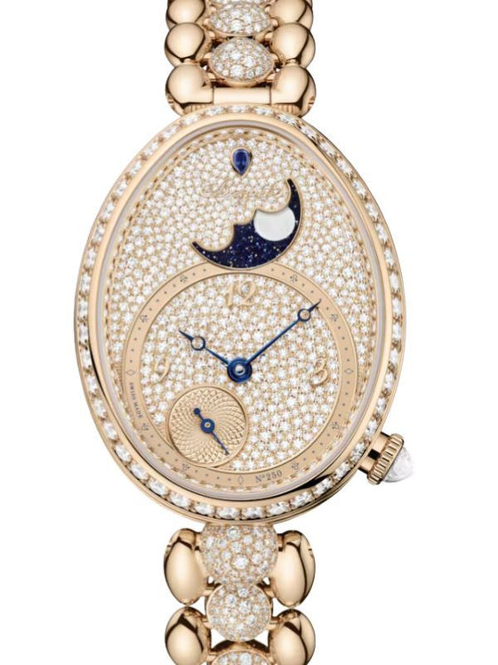 Breguet Reine de Naples Phase de Lune 9935 18K Breguet Gold Diamond Pavé Dial 9935BH/8D/J41 D0