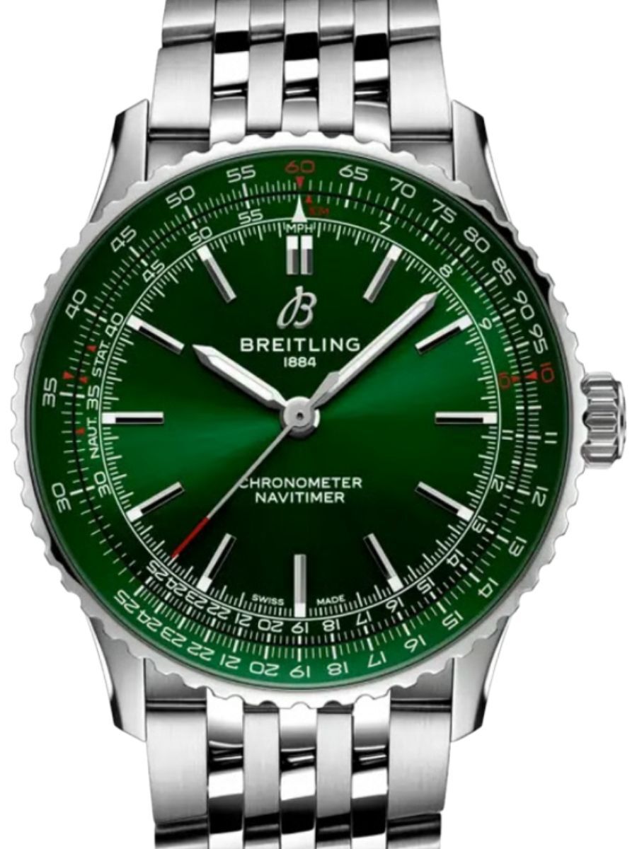 Breitling Navitimer Automatic 41 Stainless Steel Green Dial A17329371L1A1
