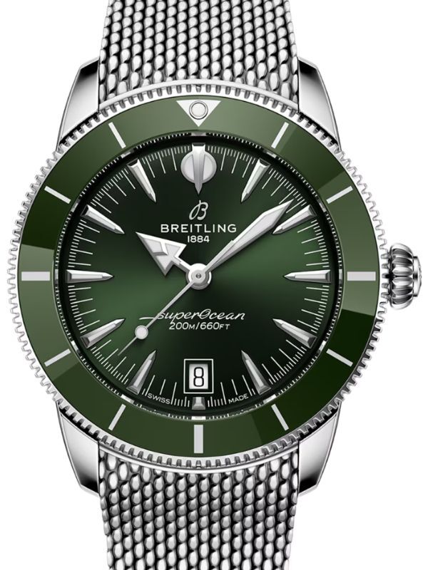 Breitling Superocean Heritage B31 Automatic 42 Stainless Steel Green Dial AB3111361L1A1