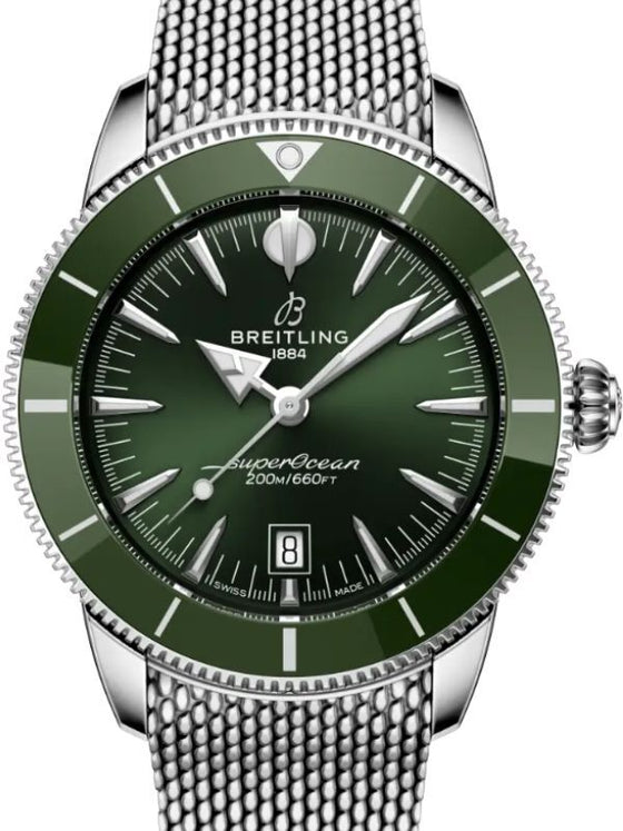 Breitling Superocean Heritage B31 Automatic 44 Stainless Steel Green Dial AB3112361L1A1