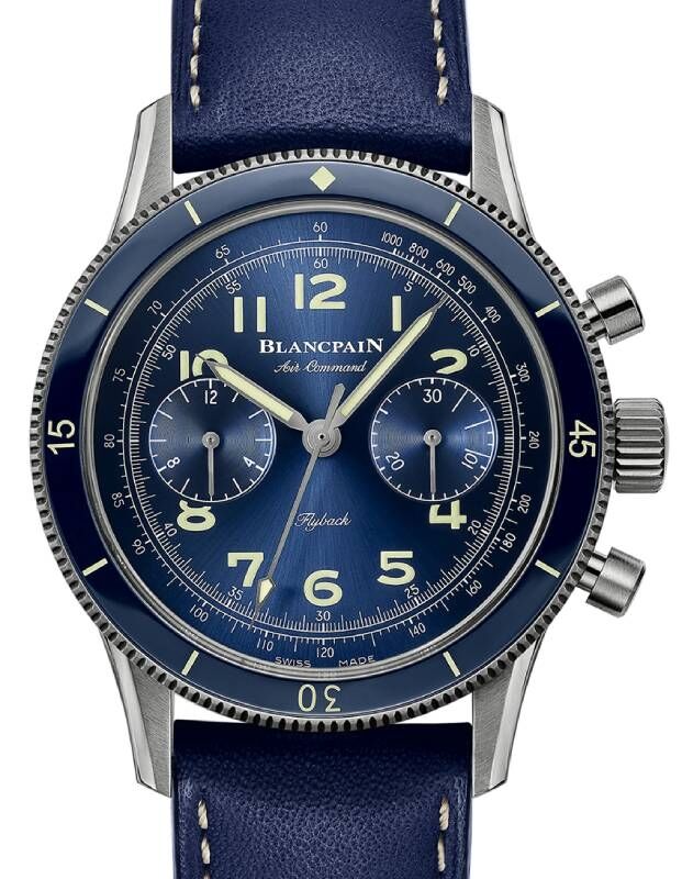 Blancpain Air Command Titanium 42.5mm Leather Strap AC02 12B40 63B