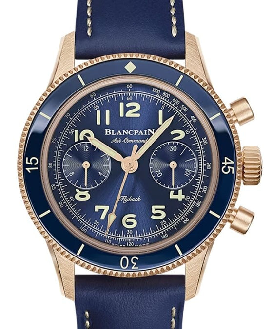 Blancpain Air Command Rose Gold 36.2mm Leather Strap AC03 36B40 63A