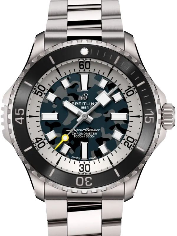Breitling Superocean Automatic 46 Super Diver Titanium Grey Camouflage Dial E10379351B1E1
