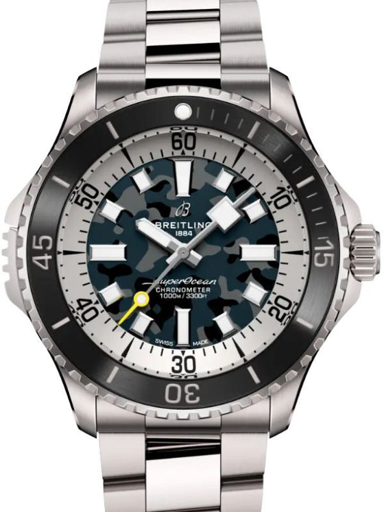 Breitling Superocean Automatic 46 Super Diver Titanium Grey Camouflage Dial E10379351B1E1