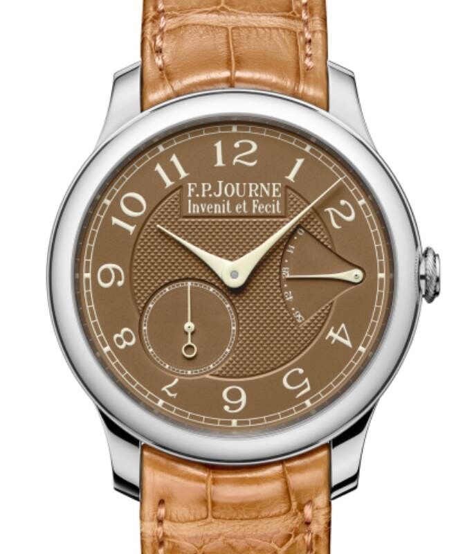 F.P.Journe Classique Chronometre Souverain Havana Ref. CS Platinum 40mm Brown Dial Leather Strap