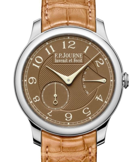 F.P.Journe Classique Chronometre Souverain Havana Ref. CS Platinum 40mm Brown Dial Leather Strap