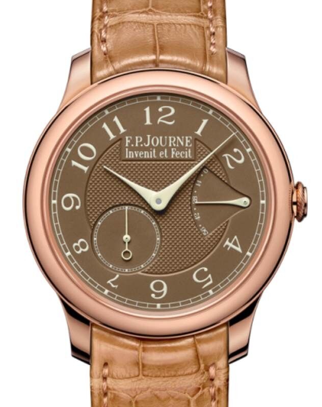 F.P.Journe Classique Chronometre Souverain Havana Rose Gold 40mm Brown Dial Leather Strap