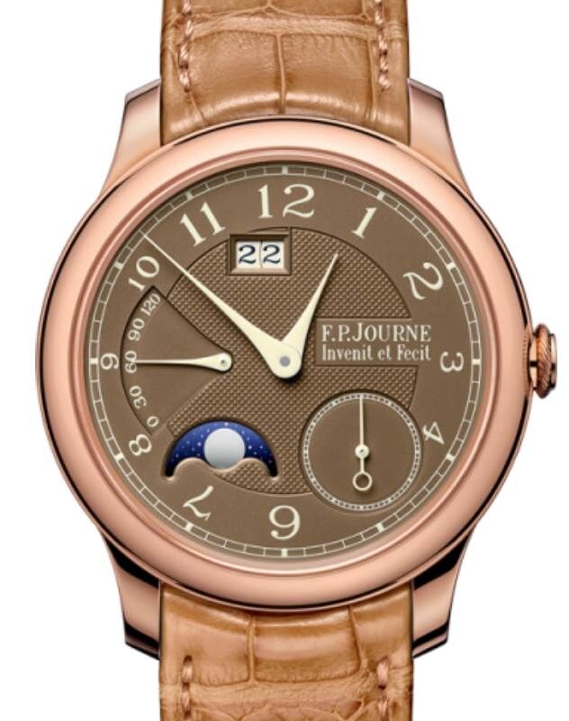 F.P.Journe Octa Automatique Lune Havana Rose Gold 40mm Brown Dial Leather Strap