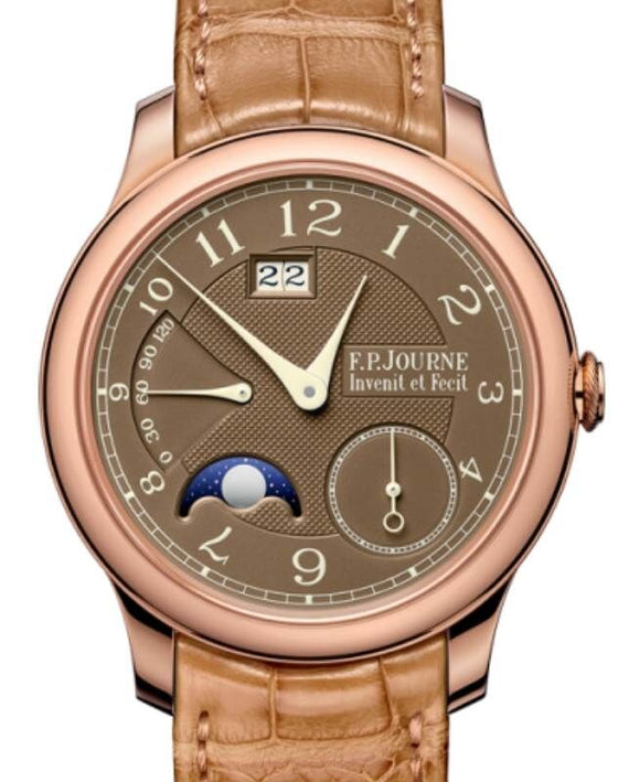 F.P.Journe Octa Automatique Lune Havana Rose Gold 40mm Brown Dial Leather Strap
